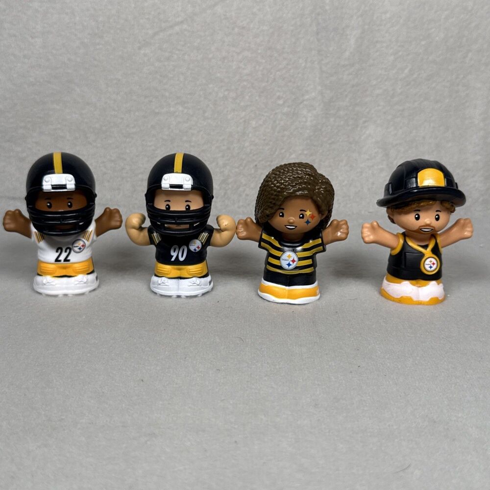 Fisher Price Little People NFL Collector Steelers Here We Go 2024 Watt Harris